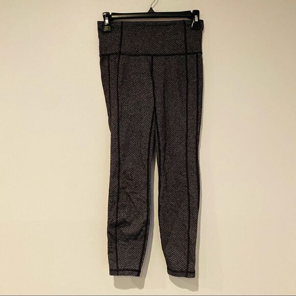Athleta Herringbone Criss Cross Power Up 7/8 Leggings Size XS - Picture 2 of 8